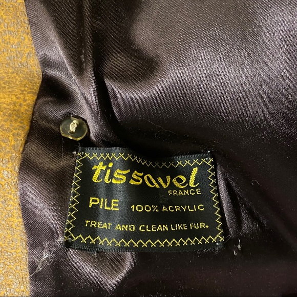 Vintage Tissavel Faux Fur Coat - Picture 7 of 7